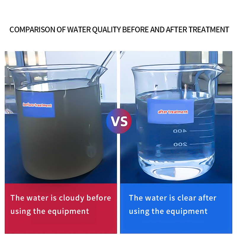 4. 水 质量 处理 前后 对比